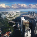 Blick von der UOB Plaza, Singapur
