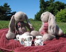 Kaninchen Tea-Party