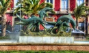 Delphin Statue in Almeria, Spain
