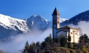 Bergkirche in den Italienischen Alpen