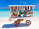Souvenirs Verkauf auf einem Kubanischen Strand