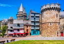 Vitré Altstadt, Bretagne, Frankreich