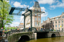 Zugbrücke in Amsterdam, Niederlande