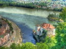 Die Flüss Ilz, Donau, und Inn