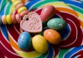 Regenbogen Liebesbonbons