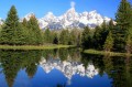 Reflexion von den Grand Tetons