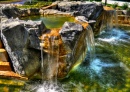 Wasserfall-Brunnen