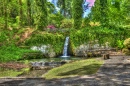 Wasserfall in Hodges Garden