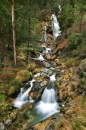 Winter Wasserfall, Galicien, Spanien