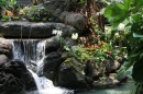 Polynesischer Urlaubsort Wasserfall