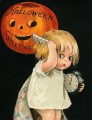Vintage Halloween-Postkarte
