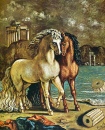Antike Pferde an der Ägäisküste