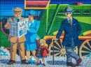 Mosaik an der Bray-Station, Irland