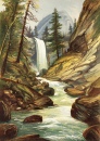 Der Wasserfall Vernal Fall, Yosemite-Tal