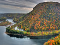 Pennsylvanische Seite von dem Delaware Water Gap