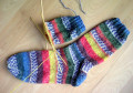 Eine und ein Viertel Socken