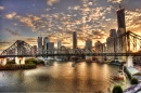 Story Bridge Sonnenuntergang, Brisbane