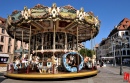 Historisches Karussell in Straßburg, Frankreich
