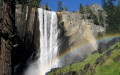 Vernal-Wasserfall und Regenbogen