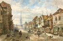 Watercolor of Castle Street, Salisbury