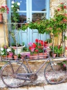 Rahmen, Räder und Blumen - Sizilien, Italien