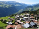 Dorf Siat, Alpenrheintal, Schweiz