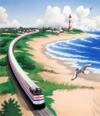 Amtrak 40er Jahrestag Postkarte