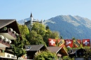 Blick auf Gstaad, Schweiz
