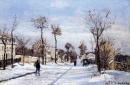 Straße im Schnee, Louveciennes