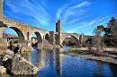 Römische Brücke in Besalú, Spanien