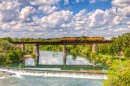 Eisenbahnbrücke, New Braunfels TX