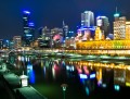 Melbourne, Australien Nachts