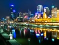 Melbourne, Australien Nachts