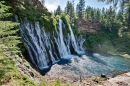 Die Wasserfälle Burney Falls, Kalifornien