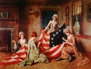 Die Erste Amerikanische Flagge Nähen