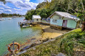 Bootshaus und Kai, Australien