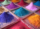 Farbstoff-Verkauf, Goa, Indien