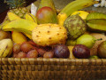 Geschenkkorb mit Exotischen Früchten