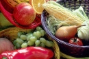 Früchte und Gemüse Körbe