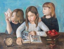 Mädchen mit Schmetterlingsbuch