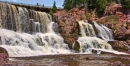 Wasserfall Gooseberry Falls