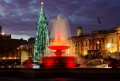 Heiligabend auf Trafalgar Square, London