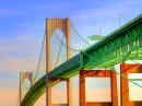Newport Bridge von Unten