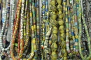 Traditionelle Glasperlen aus Ghana