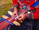 Textilkunst in Chinchero, Peru