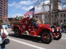 Feuerwehrauto auf der Parade in Colorado Springs