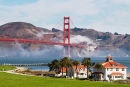 Küstenwachstation und Golden Gate Bridge