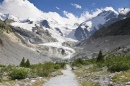 Weg zum Morteratsch Glacier, Schweiz