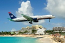 St. Maarten Internationaler Flughafen Annäherung