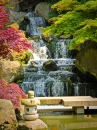 Kyoto-Garten Wasserfall